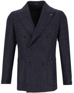 Tagliatore Double-Breasted Blazer - Blue