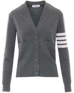 Thom Browne Milano Classic Cardigan - Gray