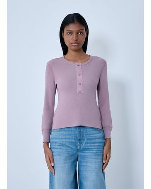 Chloé Chloã Henley T-Shirt - Purple