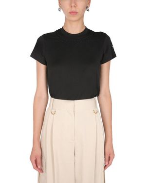 Givenchy T-Shirt With Chain Motif - Black