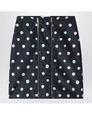 Fendi Printed Taffeta Skirt - Blue