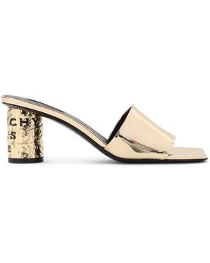 Givenchy Calf Leather Mules - Metallic