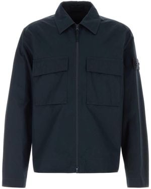 Stone Island Midnight Canvas Jacket - Blue