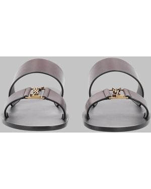 Saint Laurent Sandalo "Babylone" - Metallic