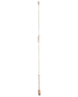Saint Laurent Chaine Bracelet - White