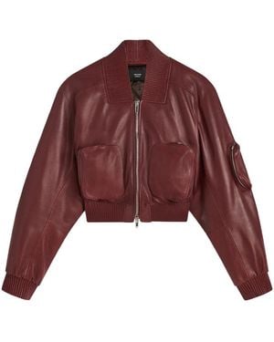 Phoebe Philo Pocket Bomber Jacket - Red