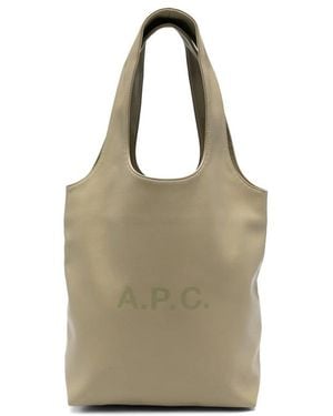 A.P.C. Neutrals Tote Bags - Natural