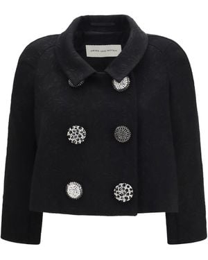 Dries Van Noten Cropped Jacket - Black