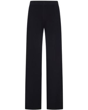 Max Mara Straight-Leg Knitted Pants - Blue