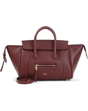 Celine Small New Luggage Shoulder Bag - Red