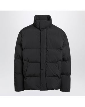 Saint Laurent Quilted High-Neck Jacket - Black
