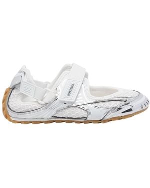 Bottega Veneta Orbit Flash Mary- Jane Sneakers - White