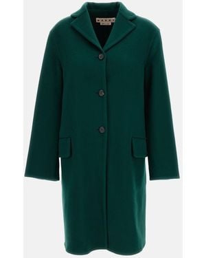 Marni Wool And Cashmere Coat - Green