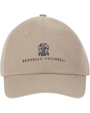 Brunello Cucinelli Baseball Cap - Natural