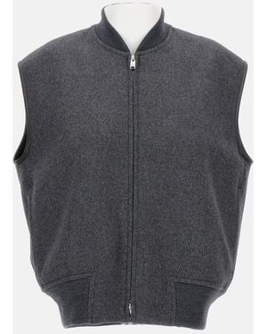 Bottega Veneta Wool Vest - Gray