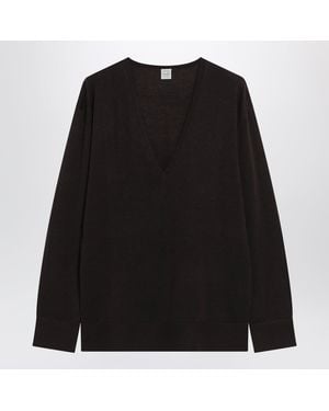TOTEME V-Neck Sweater - Black
