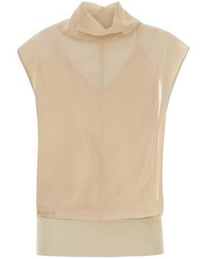 Sportmax Skin Cotton Grado Top - Natural