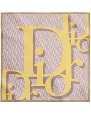 Dior Dior Dior Infini 70 Squared Silk Scarf - Natural