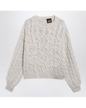 Loewe Ã‰Cru Anagram Sweater - White