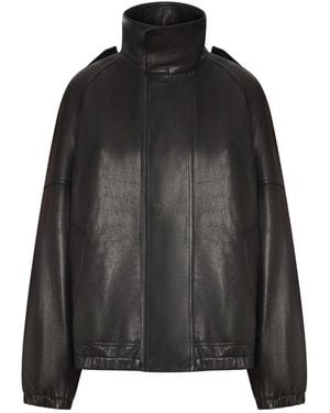 Saint Laurent Leather Jacket - Black