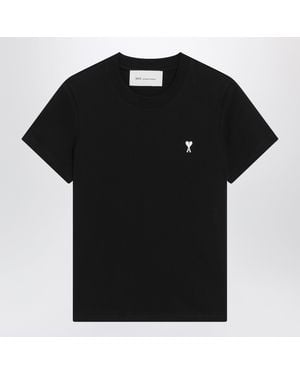 Ami Paris Ami De Coeur T-Shirt - Black