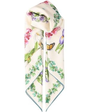 Ferragamo Eden Shoes Scarf - White