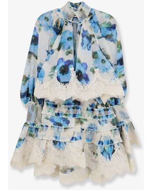 Zimmermann Mini Dress Alchemy - Blue