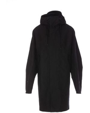 Lemaire Hooded Raincoat - Black