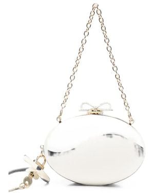 Self-Portrait Neutrals Clutch Bags - White