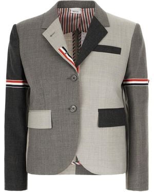 Thom Browne Clothing Blazers & Gilets - Gray