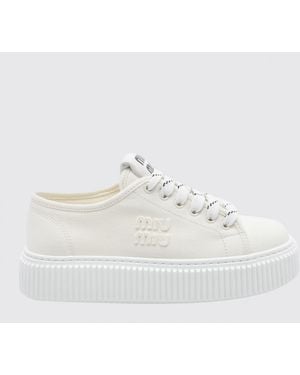 Miu Miu Sneakers Ivory - White