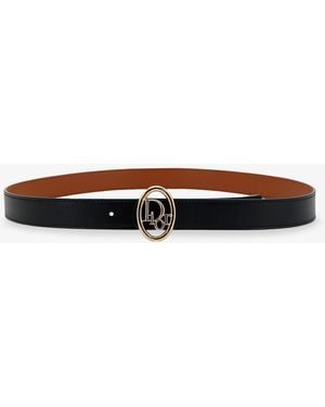 Dior Leather Belt - White