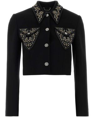 Versace Wool Blazer - Black
