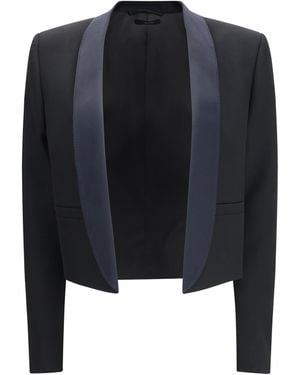 Tom Ford Cropped Single-Breasted Jacket - Black