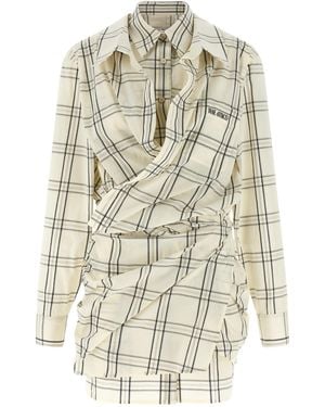 The Attico Chemisier Dress - White