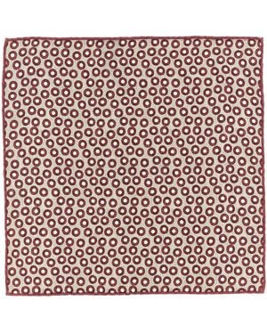 Brunello Cucinelli Polka Dot Pocket Clutch Bag - Red