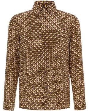 Gucci Horsebit Shirt - Brown