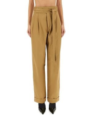 Saint Laurent Gurkha Serge Pants Cotton Pants - Natural