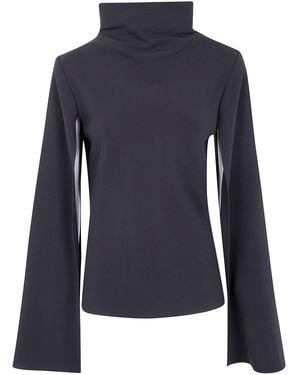 Alberta Ferretti Turtle Neck Blouse - Blue