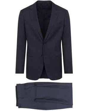 Giorgio Armani Virgin Wool Suit - Blue