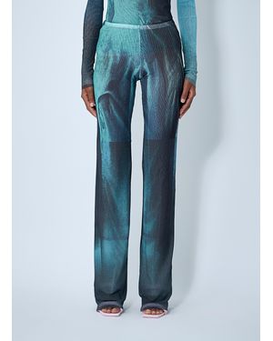 Jean Paul Gaultier Water Mesh Pants - Blue
