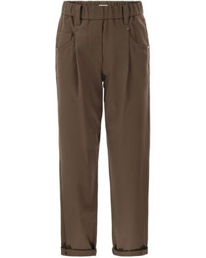 Brunello Cucinelli Baggy Pants - Brown