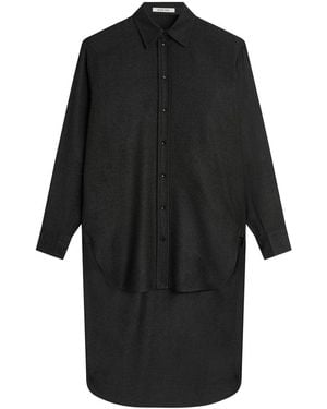 Phoebe Philo Extended Wool Shirt - Black