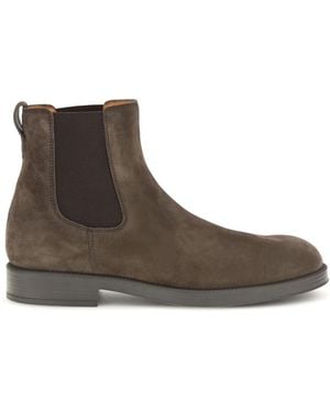 Tod's Suede Chelsea Boots - Brown