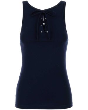 Prada Cotton Tank Top - Blue