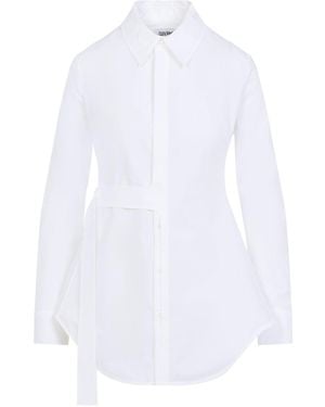 Jean Paul Gaultier Strap Detail Shirt - White