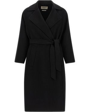 Weekend by Maxmara 'Operoso' Dressing Gown Coat - Black