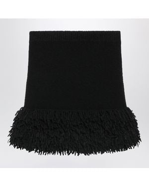 Loewe Short Wool Blend Skirt - Black