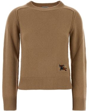 Burberry Wool Blend Sweater - Brown