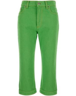 Versace 'Capri' Five-Pocket Jeans With Medusa Patch On The Back - Green